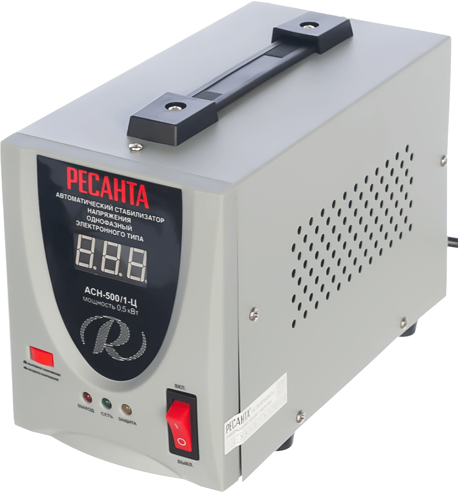 Стабилизатор напряжения электронный (Релейный) - РЕСАНТА ACH-500/1-Ц-500 Вт