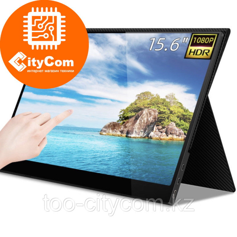 Портативный сенсорный монитор 15.6" TouchScreen monitor TVS T156W-1, 1920x1080, 1xmini HDMI, 2xUSB type-C, 1xM