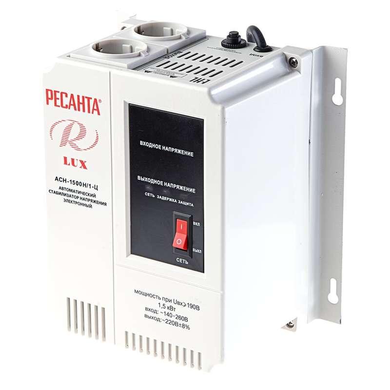 Стабилизатор напряжения электронный (Релейный) - РЕСАНТА ACH-1500Н/1-Ц-1.5 кВт - Настенный - фото 1 - id-p80921486