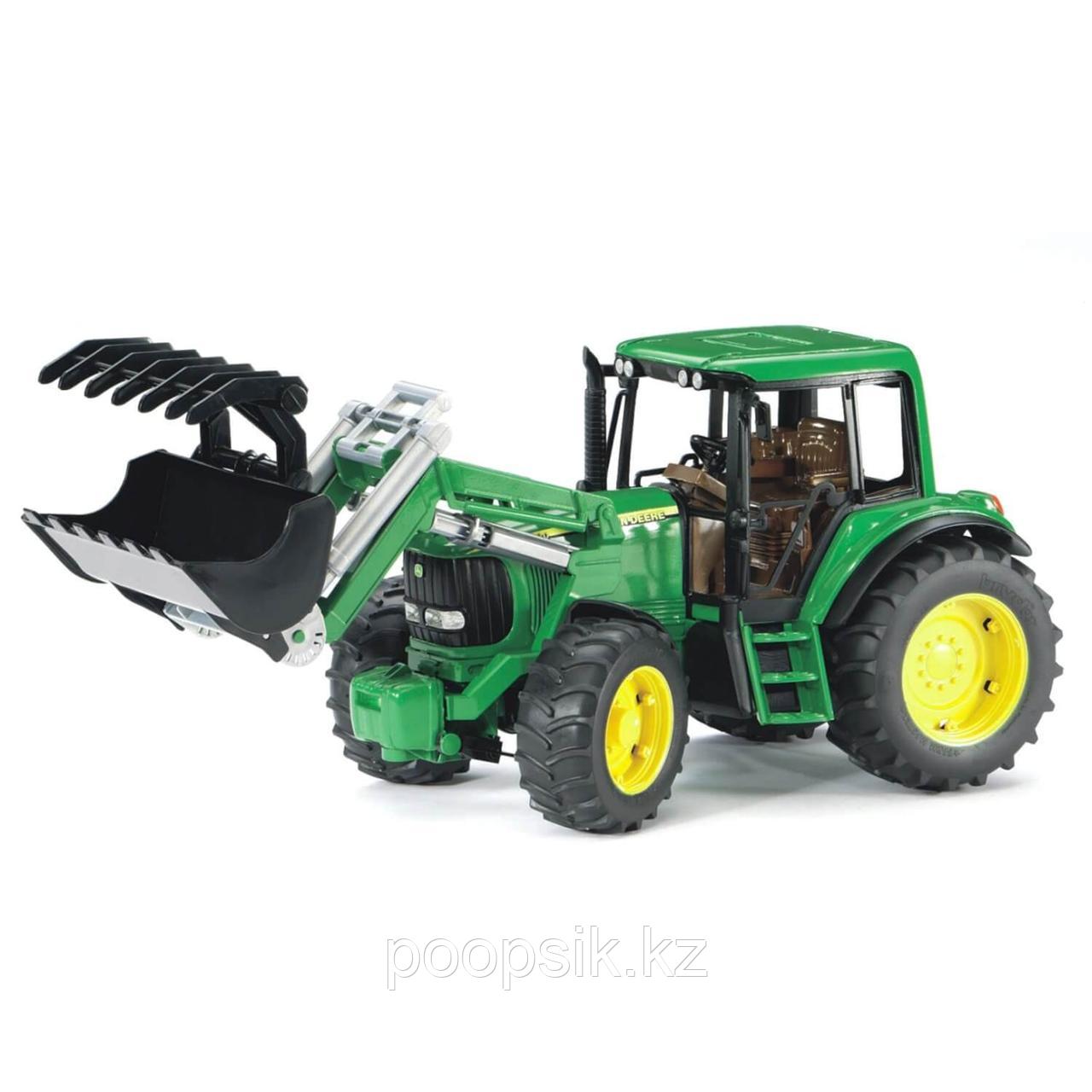 Bruder Погрузчик колёсный John Deere 6920 с ковшом