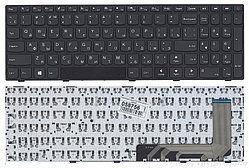 Клавиатура Lenovo IdeaPad 110-15ISK, 110-17ACL, 110-17IKB, 110-17ISK черная, с рамкой