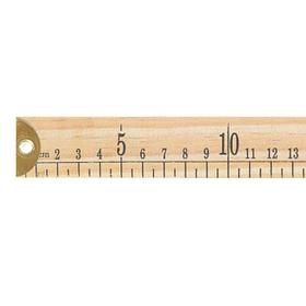Метр деревянный, 1м,двухсторонний в см/дюймы