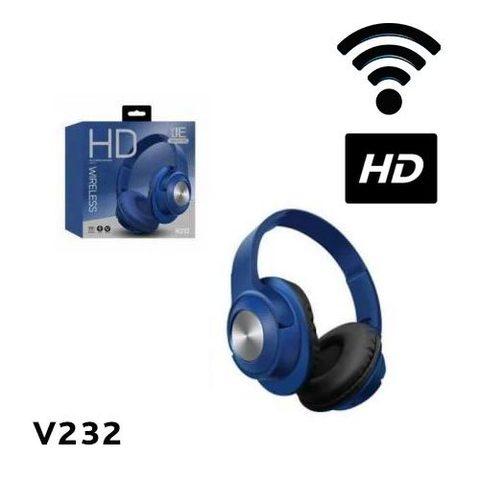 Bluetooth-наушники беспроводные HD Wireless V232 (Синий) - фото 1 - id-p71029646