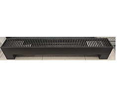 Напольный конвектор SAVVA KN 185*130*1400 конц прав RAL9011 RAL9011 решетка рулонная