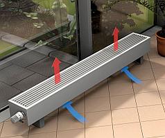 Напольный конвектор SAVVA Forte 185*130*1500 конц прав RAL9003 скрытое подключение