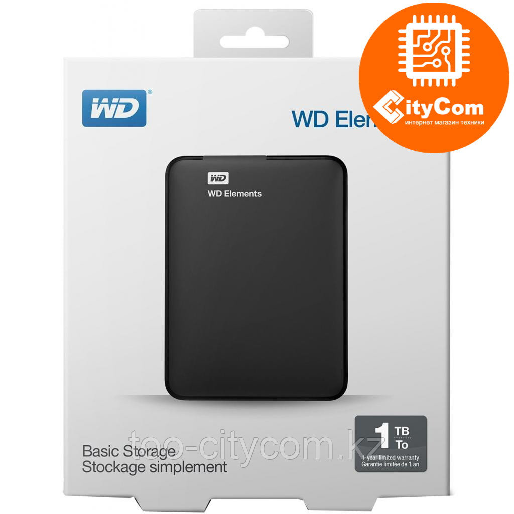 Внешний жесткий диск 2,5 1TB WD WDBUZG0010BBK Арт.5864