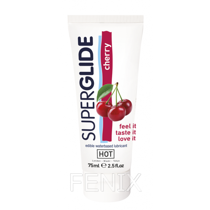 Superglide Cherry съедобный лубрикант со вкусом вишни 75 мл.