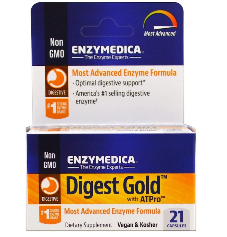 Enzymedica, Digest Gold с ATPro, 21 капсула - фото 1 - id-p80942222