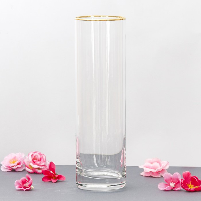 Ваза FLORA c отводкой 7,5х26,5 см