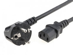 Кабель питания, power cord Schuko(CEE 7/7)-C13, 3x0.5mm², 1.8 метра