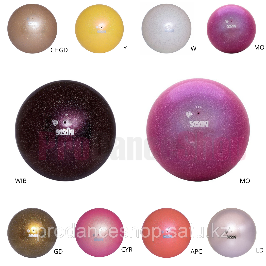 Мяч сениор блестящий модель M-207AU Sasaki Цвет MO Диаметр 18 Материал Каучук Категория FIG - фото 2 - id-p80039203