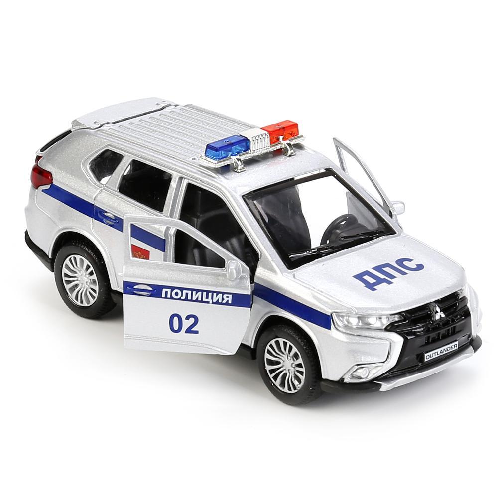 ТехноПарк Металлическая инерционная модель Mitsubishi Outlander, полиция, 12 см. - фото 4 - id-p80941740