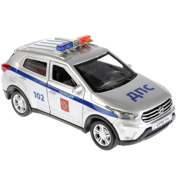 ТехноПарк Металлическая инерционная модель Hyundai Creta, Полиция, 12 см. - фото 2 - id-p80941742