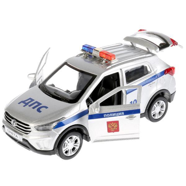 ТехноПарк Металлическая инерционная модель Hyundai Creta, Полиция, 12 см. - фото 5 - id-p80941742
