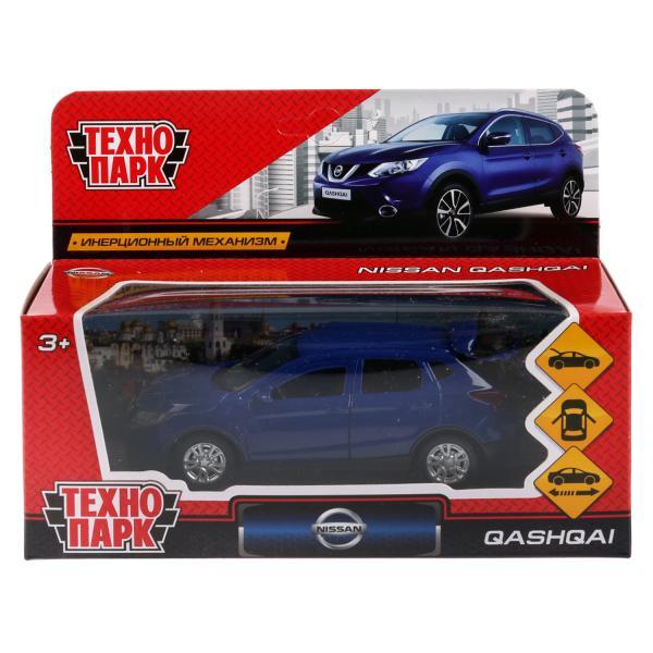 ТехноПарк Металлическая инерционная модель Nissan Qashqai, синий, 12 см.