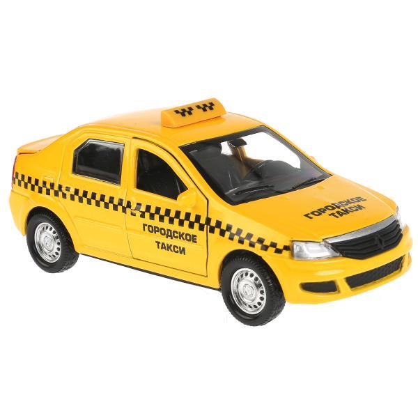 ТехноПарк Металлическая инерционная модель Renault Logan, Такси, 12 см. - фото 2 - id-p80941880