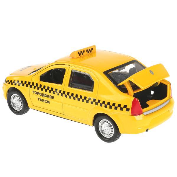 ТехноПарк Металлическая инерционная модель Renault Logan, Такси, 12 см. - фото 4 - id-p80941880