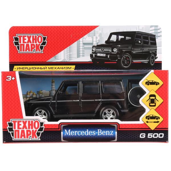 ТехноПарк Металлическая инерционная модель Mercedes-Benz G-Class, чёрный, 12 см.
