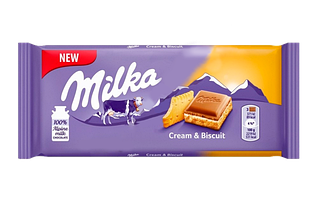 Milka Cream & Biscuit (100 грамм)  (18 шт. в упаковке)