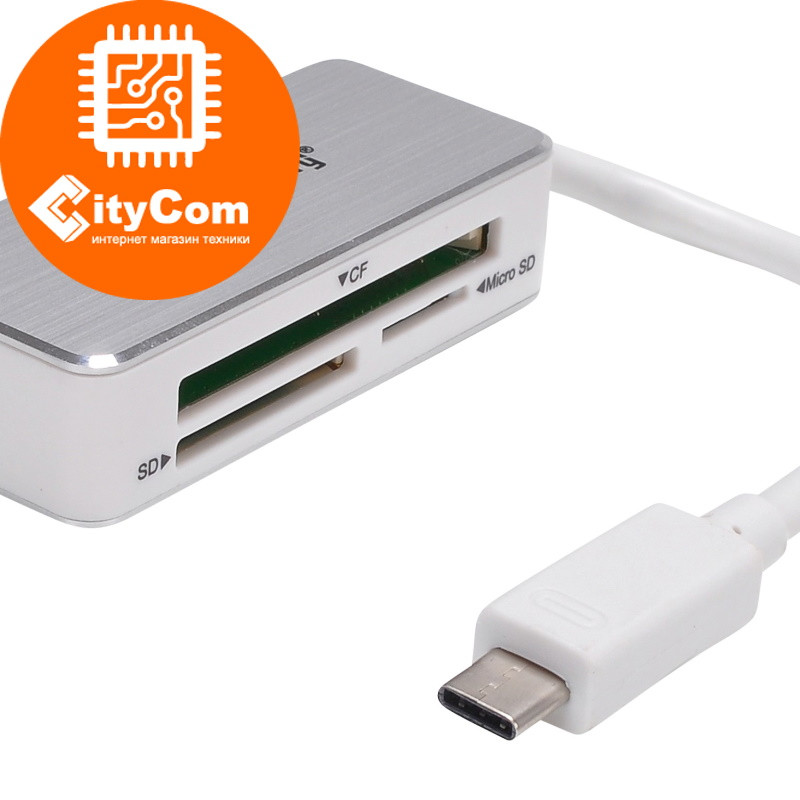 Кард-ридер USB Type-C Card Reader BYL-1709 Арт.6165 - фото 1 - id-p80973809