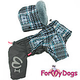 FW840-2020 M,  For My Dogs, Фор Май Дог, Зимний комбинезон серый, для мальчика, фото 2