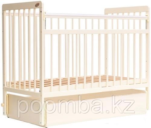 Кровать детская - манеж Bambini Евро стиль с выдвижным ящиком Слоновая кость