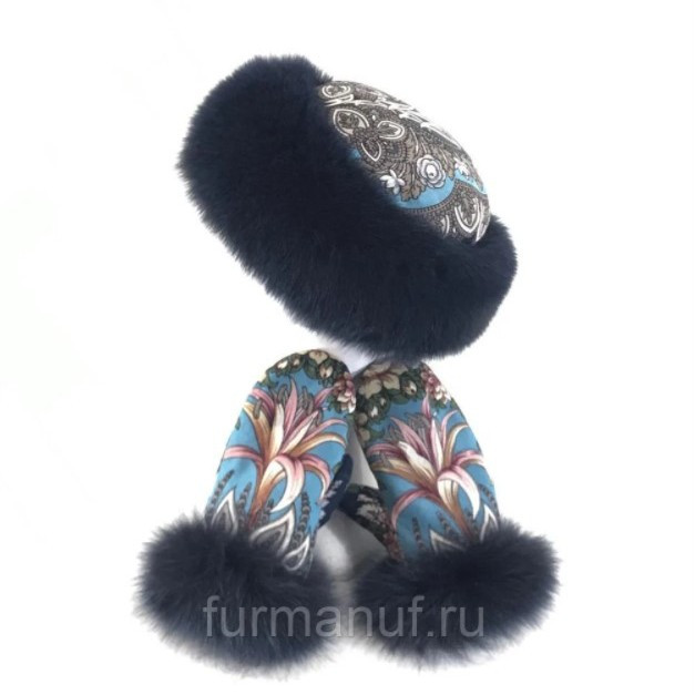 Кубанка и варежки с мехом