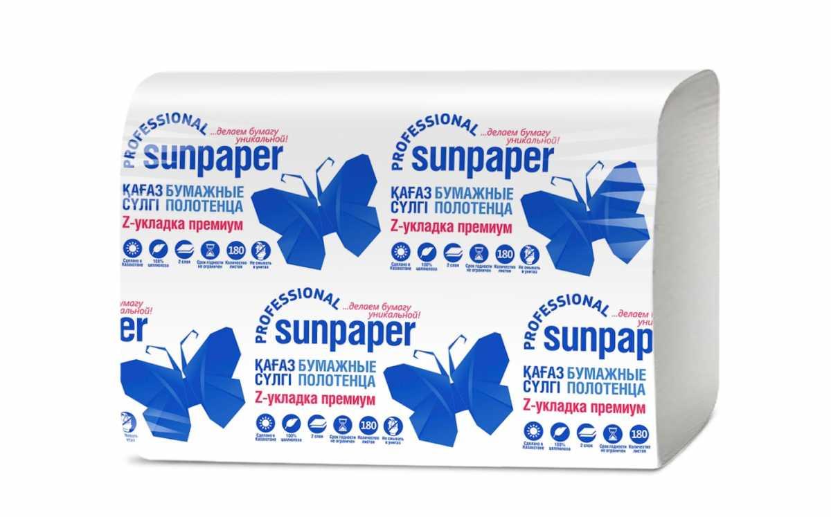 БУМАЖНЫЕ ПОЛОТЕНЦА «SUNPAPER PROFESSIONAL» Z - СЛОЖЕНИЕ