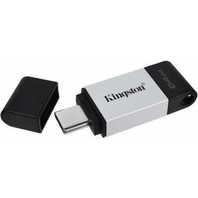 Kingston DT80/128GB USB-накопитель DataTraveler 80 USB-С 128GB металл - фото 1 - id-p80989366