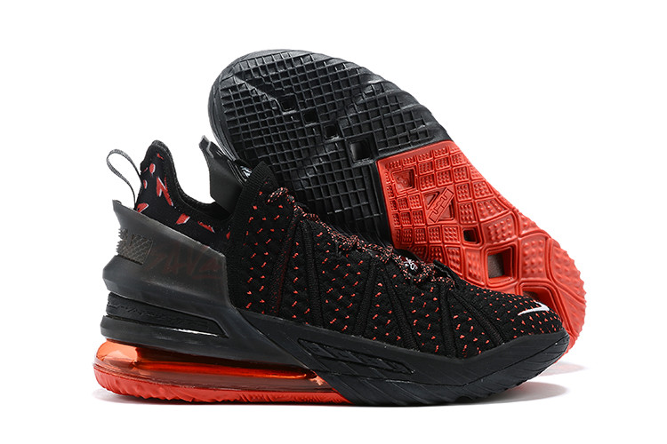 Баскетбольные кроссовки Nike LeBron 18 ( XVIII) Black\Red