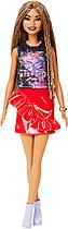 Кукла Барби модница с косичками #123