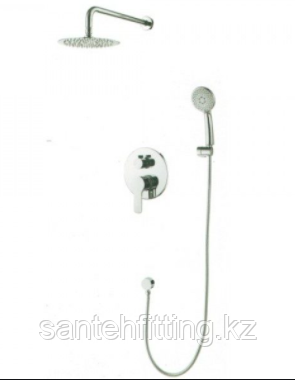 ZERIX LR2403-2 Душевая система (встраиваемая) со смесителем и тропическим душем (4 шт/ящ)