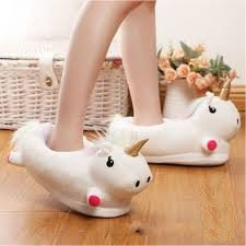 Детские мягкие тапочки Единорог с лапками