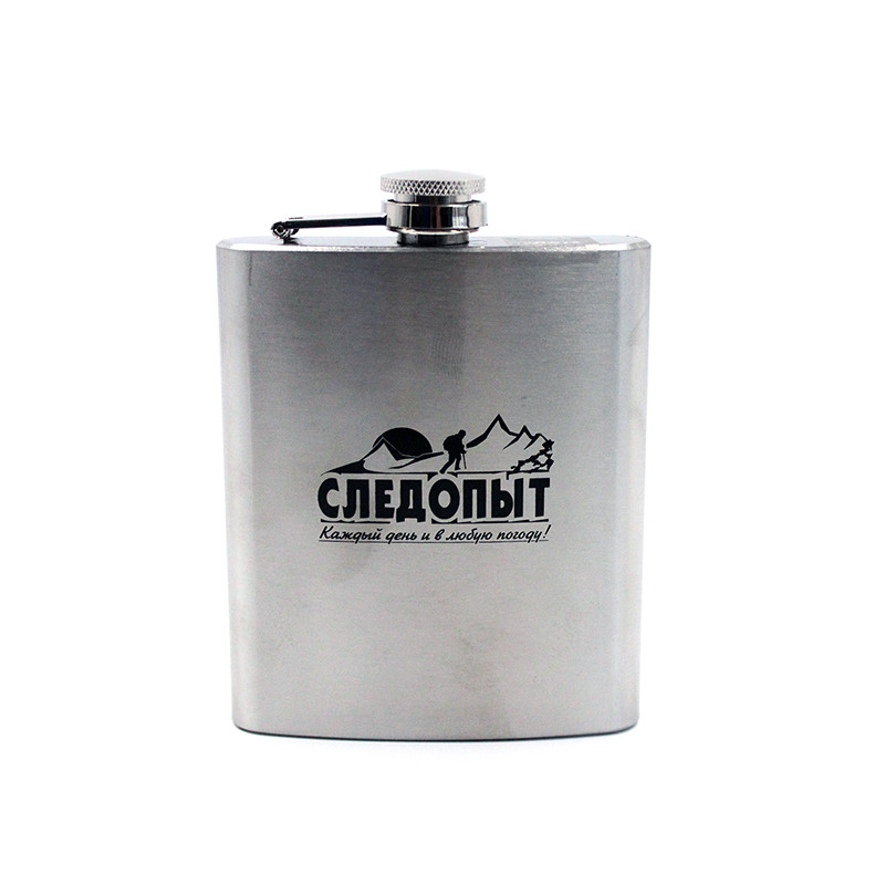 Фляжка Следопыт 250 мл / 9oz (с заливной воронкой и стопкой 30мл в подарок).