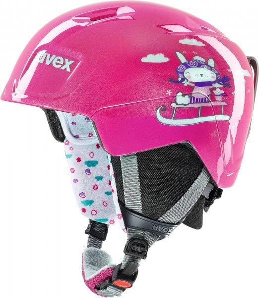 Шлем детский Uvex manic ,,pink snow bunny'' size 51-55