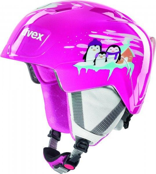 Шлем детский Uvex manic ,,pink penguin'' size 51-55