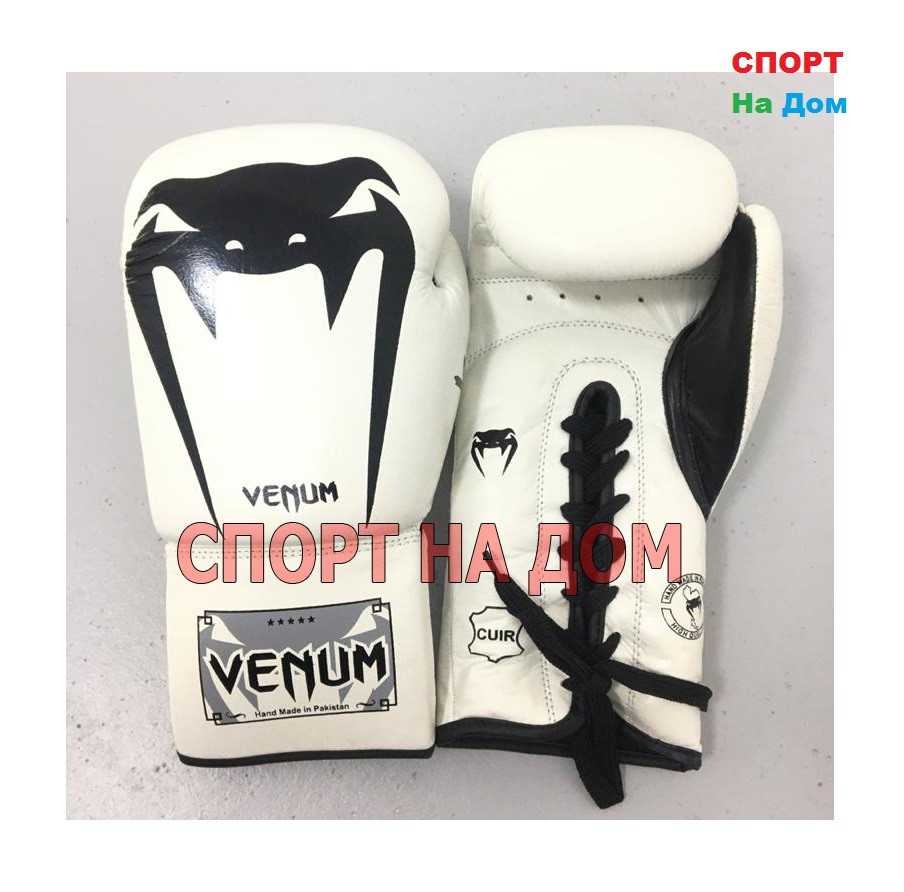 Перчатки для бокса Venum 14 OZ ( цвет белый)