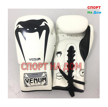 Перчатки для бокса Venum 16 OZ ( цвет белый), фото 2