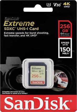 Карта памяти SanDisk EXTREME SD 256GB 150mb/s, фото 2