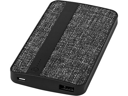 Зарядное устройство из ткани, 4000 mAh, черный, фото 2