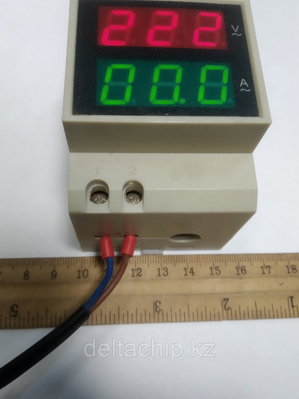 Индикатор напряжения и тока сети на Din - рейку