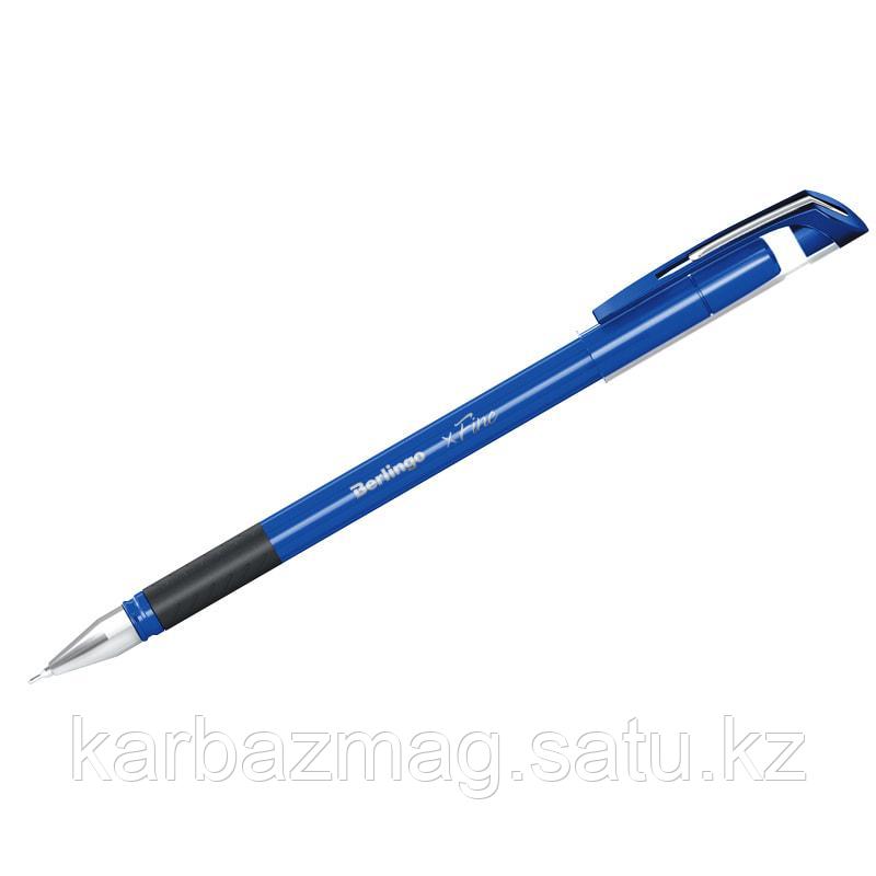 Ручка шар. Berlingo "xFine" синяя, грип, игольчатый стержень, упор 0,3мм, арт.CBp_03500 - фото 1 - id-p75337095