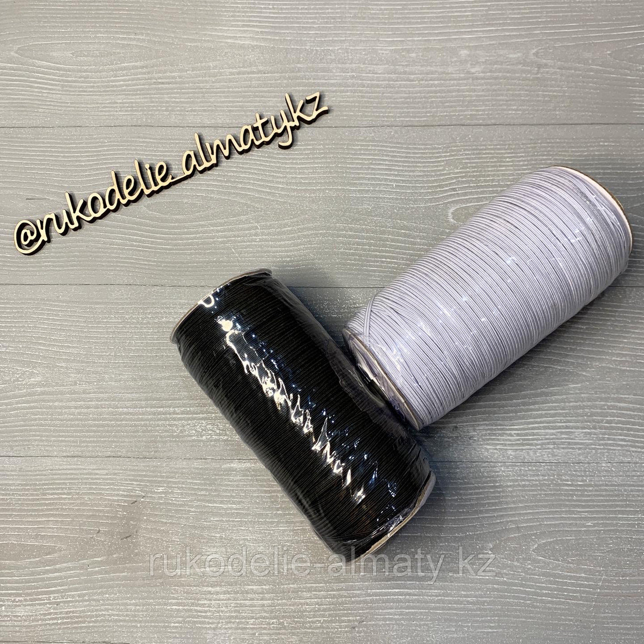Резинка для изготовления масок 3 мм, чёрная/белая - фото 3 - id-p81020259