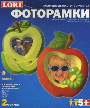Фоторамки из гипса «Яблочки»