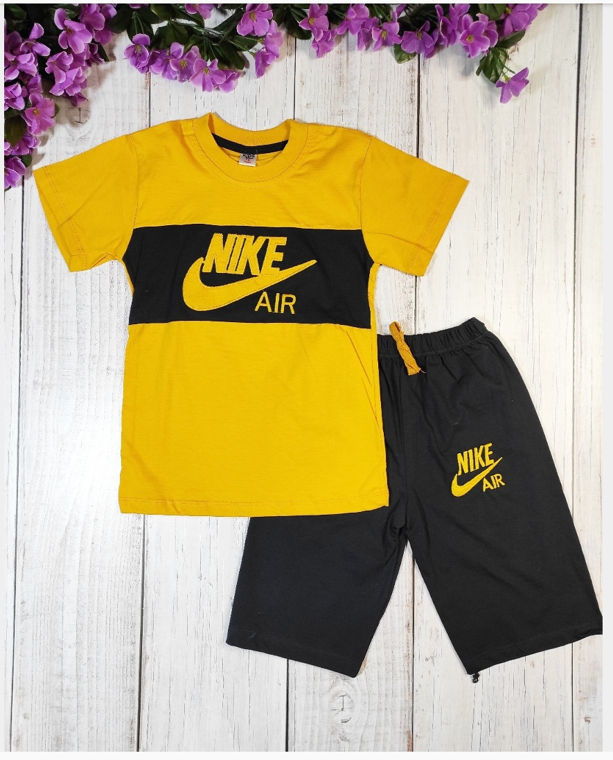 Костюм летний "Nike", цвет желтый
