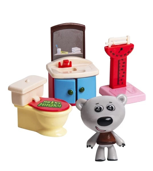 Игровой набор МИ-МИ-МИШКИ, Тучка, Ванная комната, 3 детали.