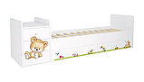 Детская кровать-трансформер Фея 1100 Медвежонок/белый, фото 2