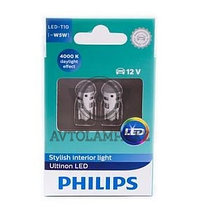 Philips LED White 4000K T10 W5W 11961 ULW 12V
