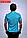 Футболка мужская футболка поло, цвет бирюзовый, фото 3