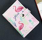 Кейс шкатулка сундучок ларец для драгоценностей и украшений кожзам Фламинго на кнопке 4,5х15,5х10,5 см, фото 2